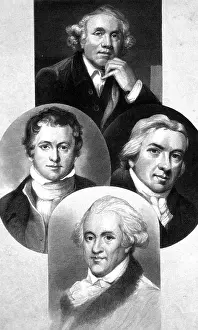 Hunter Prints: Hunter, Davy, Jenner and Herschel, English Scientists