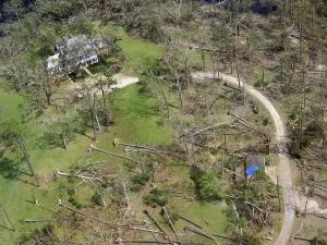 Aerial Prints: Hurricane Katrina Damage