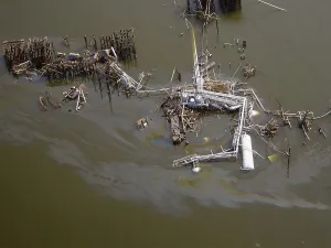 Aerial Prints: Hurricane Katrina Damage