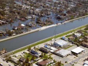 Aerial Prints: Hurricane Katrina Damage
