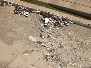 Aerial Prints: Hurricane Katrina Damage