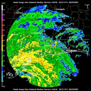 Wind Prints: Hurricane Katrina, WFO Radar, 2005