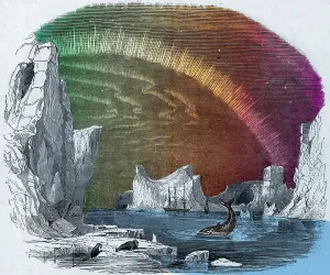 Circle Prints: Icebergs and the Aurora Borealis