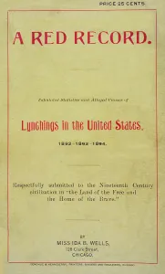 Suffragette Prints: Ida B. Wells, 'A Red Record', 1894