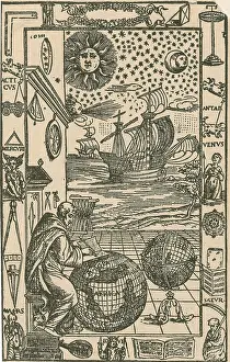 Monochrome Prints: Illustration of sky design