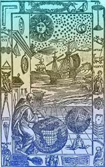 Science Prints: Illustration of sky design