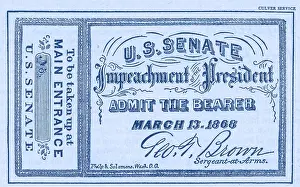 Chambers Prints: Impeachment Ticket, 1868