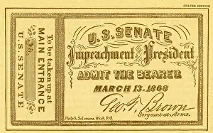 Chambers Prints: Impeachment Ticket, 1868