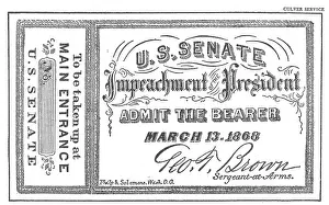 Chambers Prints: Impeachment Ticket, 1868