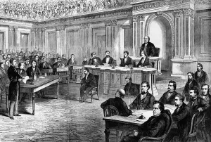Chamber Prints: Impeachment Trial, 1868