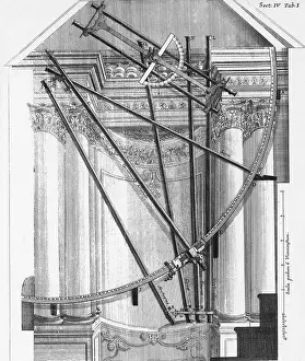 Observatory Prints: Instruments from Viennese Observatory, 1745