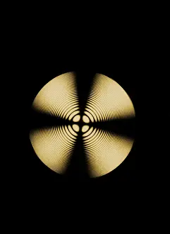 Spirals Prints: Interference from Calcite
