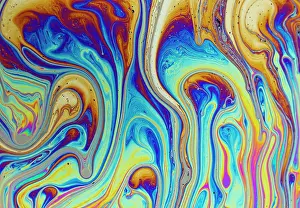 Bubble Prints: Interference colors on soap film