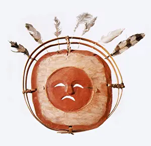 World Cultures Prints: Inuit Moon Mask