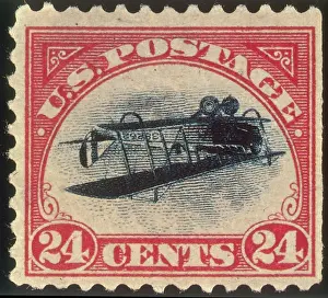 Aircraft Prints: Inverted Jenny, U.S. Postage Stamp, 1918