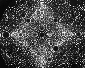 Ions Prints: Iridium Crystal, Field Ion Microscopy