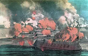 Weapon Prints: Ironclads, First Battle of Charleston Harbor, 1863