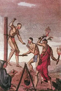 Power Prints: Iroquois Prisoner Being Tortured