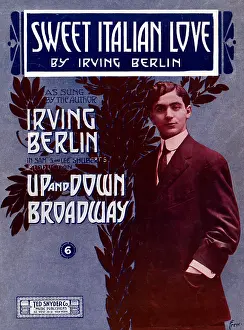 Theater Prints: Irving Berlin, American Composer and Lyricist