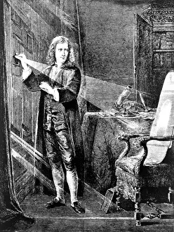 Isaac Prints: Isaac Newton, Ray of Light