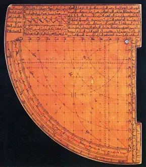 14th Prints: Islamic Quadrant Astrolabe, 14th Century