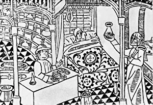 Middle Ages Prints: Italian Pharmacy