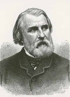 Novelist Prints: Ivan Turgenev, Russian Author