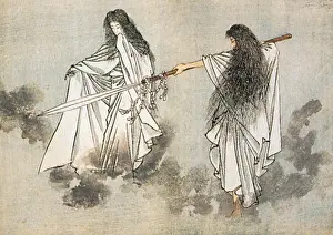 Iconography Prints: Izanagi and Izanami, Japanese Gods