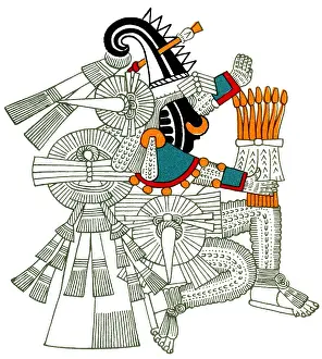 Primitive Prints: Iztlacoliuhqui, Aztec God of Frost, 15th century