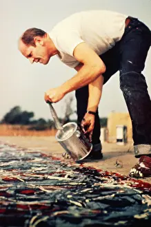 Misc Prints: Jackson Pollock Painting, 1950