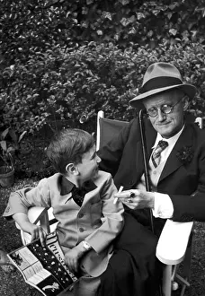 Notable Prints: James Joyce and Grandson Stephen
