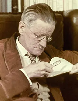 Famous People Prints: James Joyce, Irish Modernist Writer, 1939