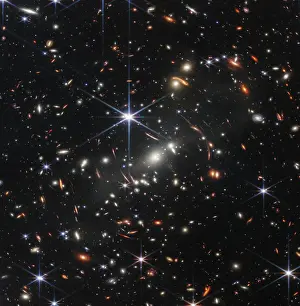 Astronomy Prints: James Webb Space Telescope First Deep Field, Galaxy Cluster SMACS 0723
