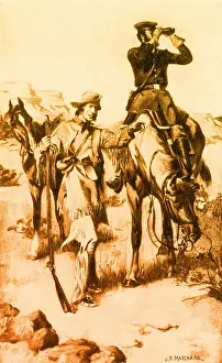 Abolition Prints: J.C. Fremont and His Guide, Kit Carson