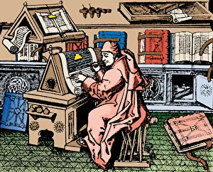 July Prints: Jean Mielot, Medieval French Scribe