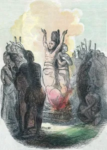 Instrument Prints: Jesuit Missionaries Burned Alive, 1649