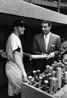 Bats Prints: Joe DiMaggio and Mickey Mantle, 1956
