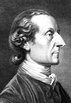 Johann Prints: Johann Kaspar Lavater, Swiss Physiognomist and Poet