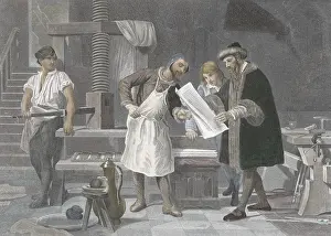 Workshop Prints: Johannes Gutenberg, German Inventor and Publisher
