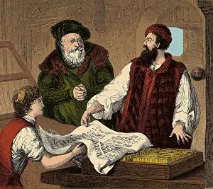 Workshop Prints: Johannes Gutenberg, German Inventor and Publisher
