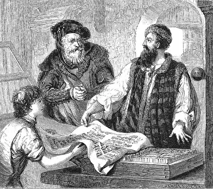Workshop Prints: Johannes Gutenberg, German Inventor and Publisher