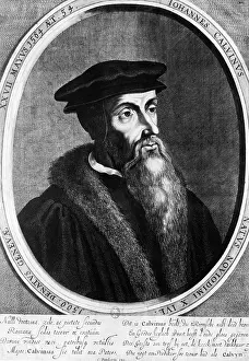 1564 Prints: John Calvin, French Theologist