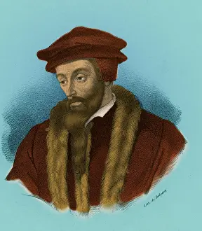 1564 Prints: John Calvin, French Theologist