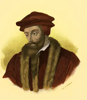 1564 Prints: John Calvin, French Theologist