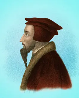 1564 Prints: John Calvin, French Theologist