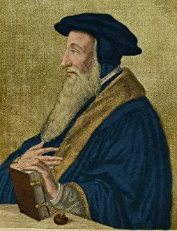 John Prints: John Calvin, French Theologist