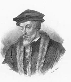 John Prints: John Calvin, French Theologist