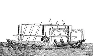 Steamboats Prints: John Fitch Steamboat, 1790