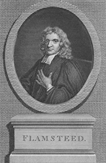 Observatory Prints: John Flamsteed, English Astronomer