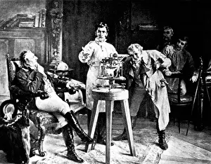 Instrument Prints: Joseph von Fraunhofer, Spectroscope, 1814